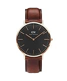 DANIEL WELLINGTON - Herren-uhr 40 mm DANIEL WELLINGTON CLASSIC BLACK ST MAWES, ROSE GOLD DW00100124