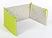Träumeland TT13105 Cot Bumper with Rocking Horse Design 180 x 40 cm (Suitable for Beds Sized 70 x 140 cm and 60 x 120 cm) 100% Cotton Cover Green