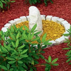 Farbiger Rindenmulch Holzdekor Garten-Deko Mulch 60Ltr. – verschiedene Farben (Orange) - 5