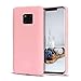 Produktbild CaseLover Huawei Mate 20 X Hülle, Ultra Thin Satin Matte Weiche TPU Silikon Handyhülle für Huawei Mate 20 X (7,2") Kratzfestes Gummi Schutzhülle Case Cover Candy Farbe Soft Hülle, Rosa