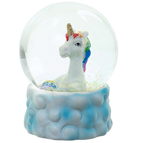 Einhorn/ Regenbogen Schneekugel - 3