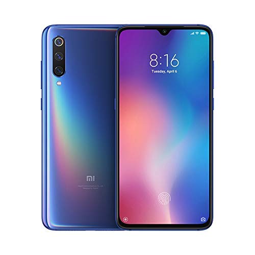 Xiaomi Mi 9 - Smartphone de AMOLED de 6,39" (4G, Octa Core Qualcomm SD 855 2.8 GHz, RAM de 6 GB, memoria de 64 GB, cámara triple de 12 + 48 + 16 MP, Android) color azul océano [Versión española]