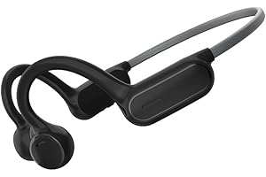 Hiteblaz Air Conduction Headphones Bluetooth, Wireless Open Ear Headphones, Sports Earphones with Mic, Running Headset, Waterproof Cordless Earbuds for Hiking Cycling(Grey)