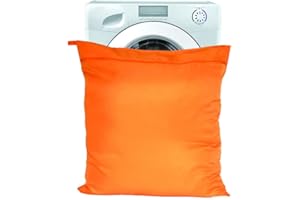 Moorland Rider - Jumbo, Orange Pet Wear Wash Bag. Stops Pet Hair Blocking The Washing Machine. Zip Front Closure With Hanging Loop. Traps Fur, Lint & Debris During The Wash Cycle (75cm x 80cm)