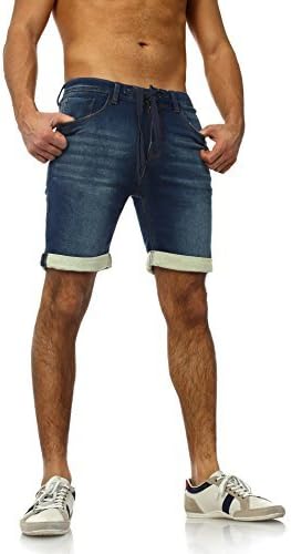 Sweat Denim Jogger Shorts Summer Short Pants Sublevel 98-86 dark blue