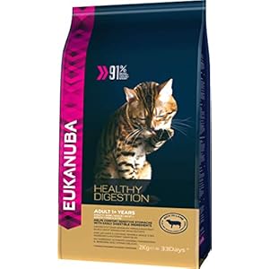 Comprar Eukanuba Adulto Healthy Digestion Rico en cordero [2 Kg] - Comida para gatos - Tiendas Online - Envíos Baratos o Gratis 24/48H