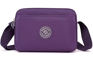 SHEBUYLLI Cross Body Bag Women, Women's Cross-Body Bags with Adjustable Strap Ladies Handbags Crossbody Bag Waterproof Multi-Pocket Shoulder Bags Messenger Bag for Women Daily Use