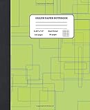 Graph Paper Notebook Quad Ruled 5x5: Geometry and Mathematics - Composition Notebook for Girls Boys Students - cute green Notebook for College