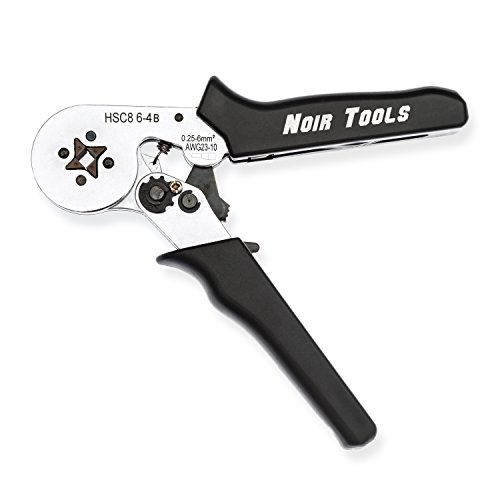 Noir Tools Crimpzange schwarz 0,25-6,0 mm² für Aderendhülsen Crimpen in quadratischer Form Ratsche zur individuellen Einstellung - 2