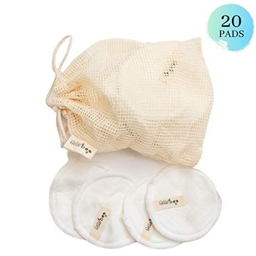Almohadillas Desmaquillantes De Bambú | Paquete De 16 Almohadillas Con Una Bolsa De Algodón Y Una Caja De Bambú | Suave, Ecológico Y Reutilizable| Para Todo Tipo De Pieles Y Lavables A Máquina