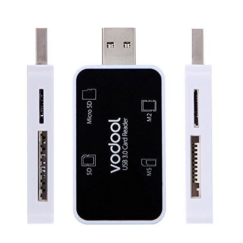 UEB Super Speed USB 3.0 Kartenleser 4 in 1 USB Kartenlesegerät(SDHC/SD/TF/XC/MSXC/MS/M2) USB 3,0 digital memory card Reader/writer - 2