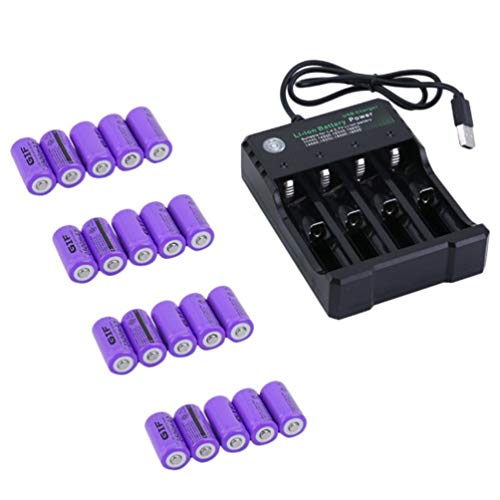 Preisvergleich Produktbild FCGV Wiederaufladbare Batterien für Netgear Arlo Überwachungskamera - 20 Akkus - Violett