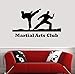 Produktbild Wandtattoo Kampfkunst Silhouette Wand Aufkleber Bushido Boxer Sport Aufkleber Art Vinyl Karate Kunst Malerei Wand Aufkleber Vinyl Decor Decals 41X70Cm