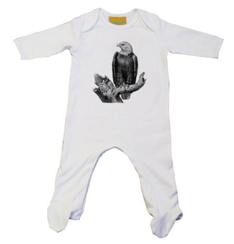 Bald Eagle (2) Baby Grow White (3-6, White)
