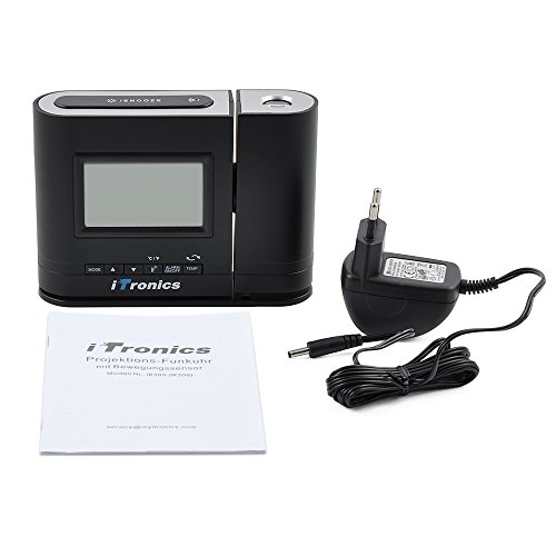 iTronics IR305BB Projektionswecker / Digital Tischuhr / Funkuhr mit Bewegungssensor und Temperaturanzeige - 7