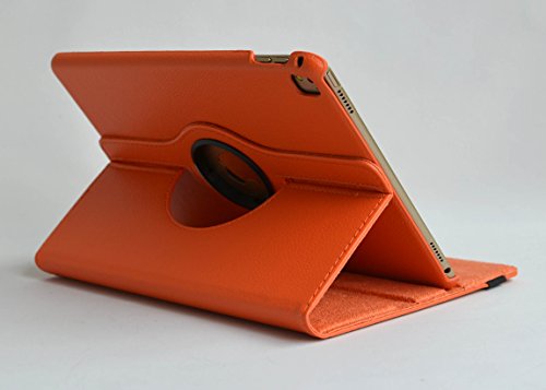 inShang ipad Pro 9.7 Hülle Cover für iPad Pro 9.7 inch (2016) , PU Leder Schutzhülle St?nder Smart Cover mit Super Automatische Einschlaf-/Aufwach funktion, case 360 Grad rotierende Schutzhülle mit Standfunktion + inShang Logo hochwertigen Stylus Eingabestift Stift orange - 4
