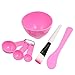 joyliveCY Lady Face Beauty Skin Care Mask Mixing Bowl Stick Brush Gauge 6 In 1 Set DIY Compressed Facial Mask Bowl