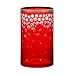 Produktbild YANKEE CANDLE 1521426 Red/Gld Snowfall Jh Jar Holder, Glas, Rot, Gold, klar, 12 x 12 x 20 cm