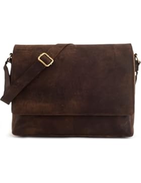 LEABAGS Oxford Umhängetasche aus echtem Büffel-Leder im Vintage Look