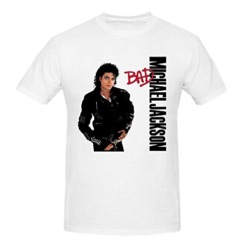 Michael Jackson Bad Graphic T Shirts For Homme Crew Neck X-Large