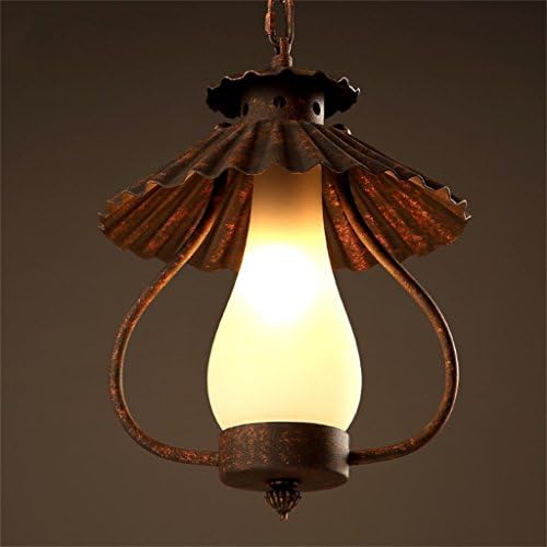 Uncle Sam LI-Industrial wind iron chandelier creative personality lotus cream parlor restaurant bar cafe glass chandeliers