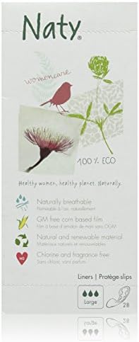 Naty Bio Pantyliners Large, 28 Liners