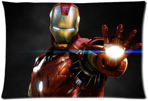 ANGLE Movie Iron Man Custom Rectangle Pillowcase Covers Standard Size 20"x30" One Side Comic Iron Pillowcase
