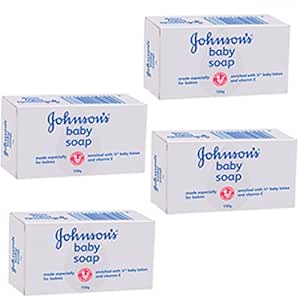 Johnson S Johnson Baby Bar Soap White 100g Pack 4 Amazon In Baby