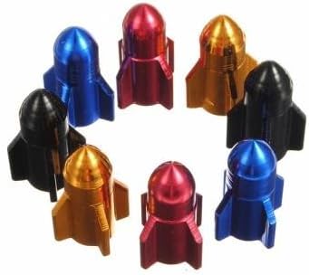 [Free Postage] 7 ~ 12 Days Bike Biycle Durable Aluminium Alloy Valve Caps Shaped Fusee/Bike Biycle Durable Aluminium Alloy Rocket Shaped Valve Stem Caps
