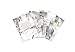 Homgaty 100 Pcs Foil Nail Wraps Removal Soak Off Acrylic Gel Polish Remover
