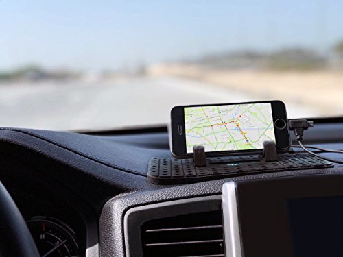 qtpi KFZ Halterung für Smartphone Rutschfest ohne kleben inklusive Ladestation (USB) - 2