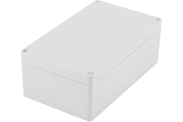 Vattentät Kopplingsdosa IP65, ABS Plastlåda för Utomhus/Inomhus, Elektrisk Projektlåda med Tätningslist, Dimension 200x120x75mm (ca. 20x20cm)