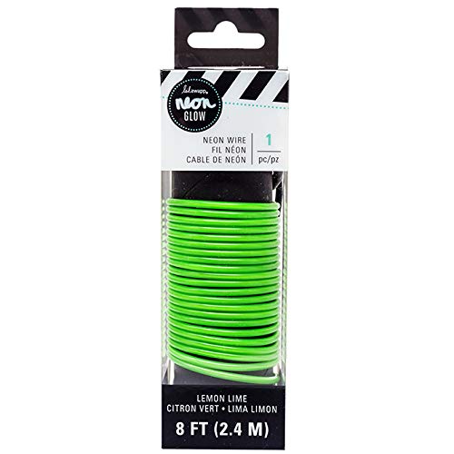 American Crafts Heidi Swapp Neon Glow Wire 8'-Lemon Lime