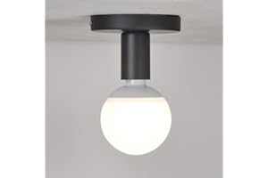 Mengjay Moderne Lampe de plafond, Plafonnier métal noir,luminaire moderne Plafonnier pour Chambre à coucher, Couloir, Salon, etc,sans ampoule