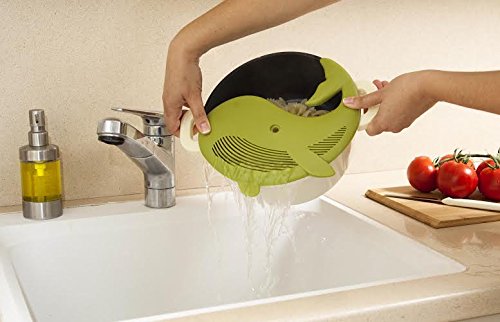 NEW !!!Plankton - pot strainer - Avocado Green