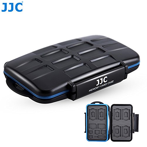JJC Multi Memory Card Case MC-STM18 Speicherkarten Schutzbox für 6 x SD, 6 x Micro SD, 2 x SIM, 2 x Micro SIM, 2 x Nano SIM Cards - extreme Wasserdicht und Stoßfest Box Safe Tasche Etui Aufbewahrungsbox Hülle