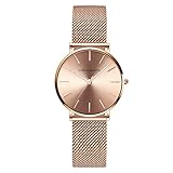 uhr rosegold angelaufen Gehäusedurchmesser: 36 mm, Gehäusedicke: 6.5mm ,Armbandbreite: 18 mm