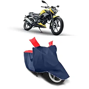 JEHOVA Water Proof Bike - Scooty Cover for Compatible with Tvs Raider 125 Dust Proof Two Wheeler Cover (Strips RED)