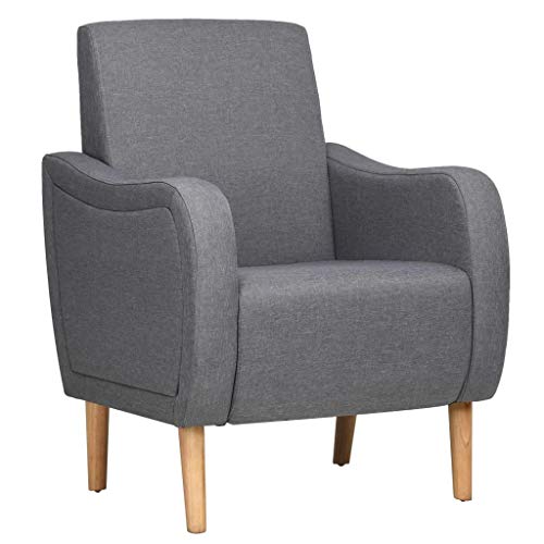 Vidaxl Fauteuil En Tissu Gris Clair Taille Unique Amazonfr