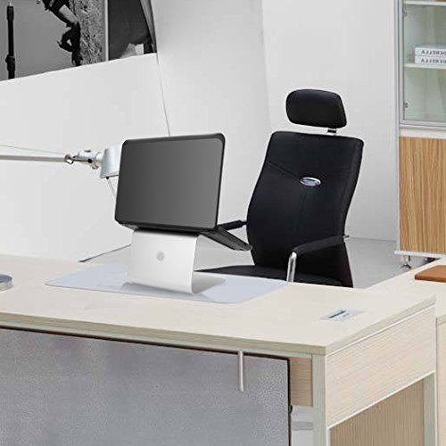 Homdox Aluminium Laptop Ständer Halter für Notebooks, MacBook, MacBook Pro MacBook Air und Computer PC, 26x24x15CM, Silber - 2