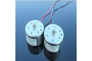 WJN-MOTOR, 2 st/kort axel 300 elektrisk RF-300 CA solmotor 3-6 V tyst lågtrycksstart