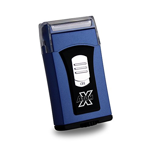 Atom X Pocket Size Razor - 100% Waterproof for Wet & Dry Shaves, Dual Foils