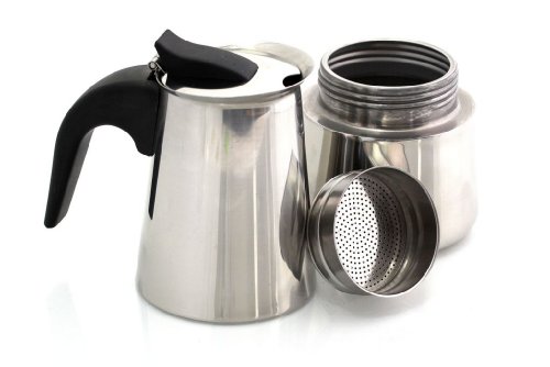 Edelstahl Espressokocher Espresso Maker für den perfekten Cafe Genuss - 4