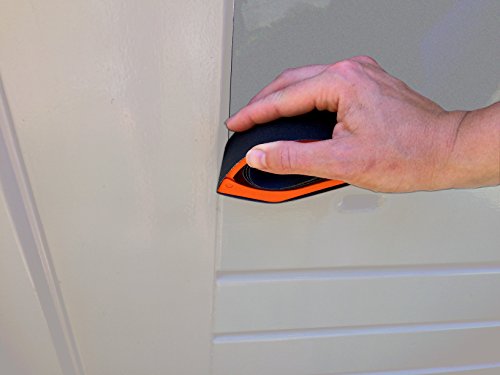 Sendi Schleifklotz, Holz Hand-Schleifblock mit ergonomisches Design. Die bequeme Arbeitshilfe mit intelligenten Schleiffläche und Schleifpapierrolle, basierend auf Standard Schmirgelpapier, 150er Körnung, 38mm - 3