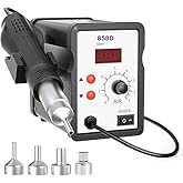Stazione Saldatura Aria Calda FAOKZE 700W - 858D Con Display LED, 100-480°C, Kit Completo - Foto 9