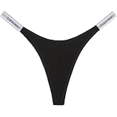 Calvin Klein Kadın DIPPED STRING THONG Tanga Black M
