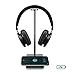 Produktbild M.Way Wireless Ladegerät kopfhörer ständer 2 in 1 5w/10w Aluminiumlegierung Qi Induktionsladegerät Kopfhörerhalter, für iPhone 8/8 Plus, iPhone X, Samsung Galaxy S8/S8 +, S7/S7 Rand, S6/S6 Ran Grau