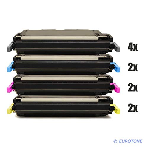 10x Eurotone Toner pour Canon Lasershot LBP 5300 5360 remplace 711 ensemble tout les couleurs CRG711