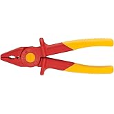 Knipex Pressure Pliers with Insulating Plastic and Soft Plastic Zone for Secure Grip - 180 mm 98 62 01