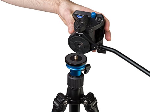 Benro A2883FS4 -  Trípode de vídeo aero4 Kit viaje, altura máxima 65.2
